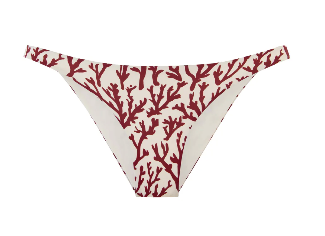 ALICIA SWIM LINDA BIKINI BOTTOM IN DEEP CORAL