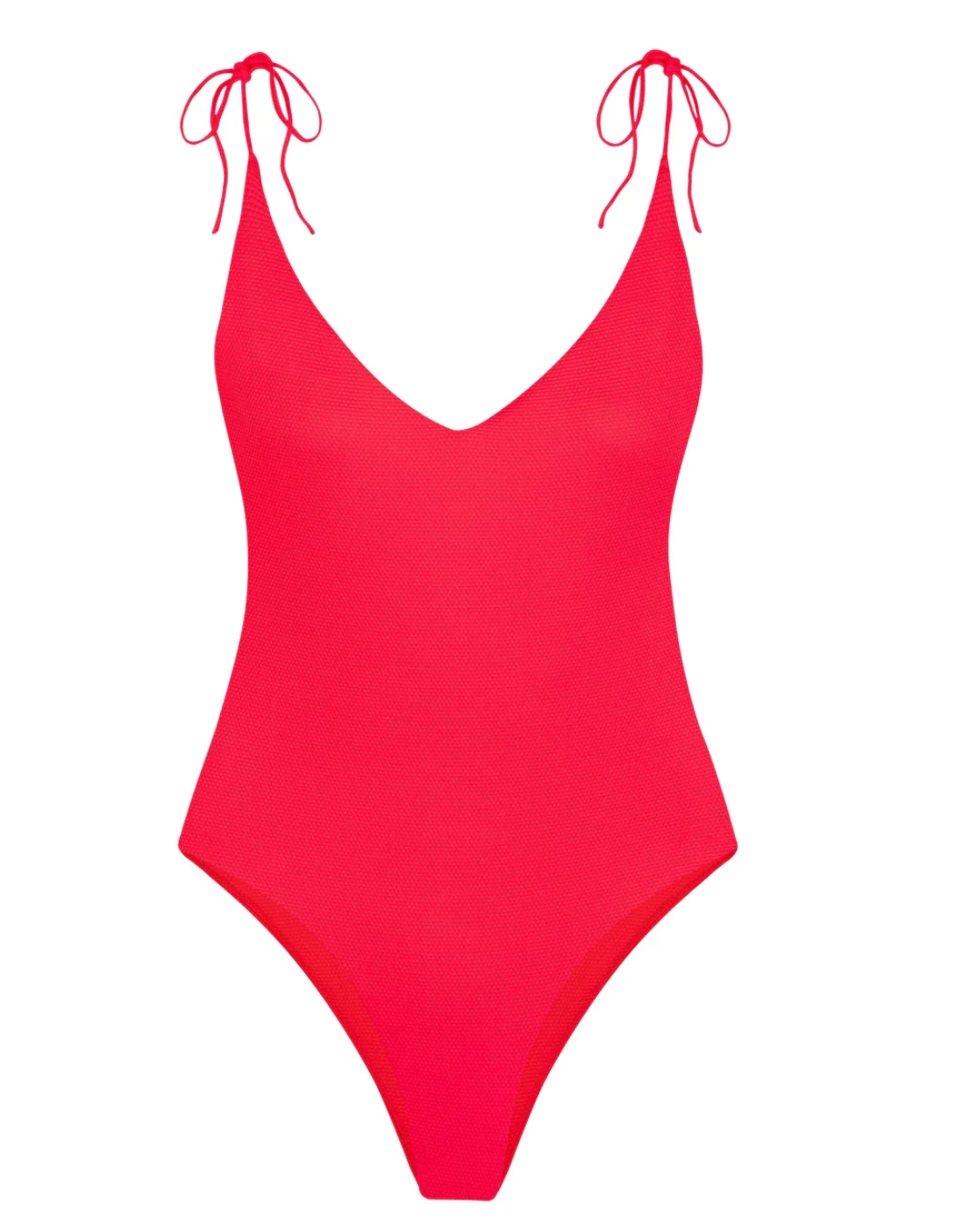 ALICIA SWIM CHERYL ONE-PIECE SWIMSUIT IN POPPY WAFFLE
