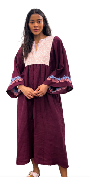 NINA LEUCA LEVANTE PURPLE DRESS
