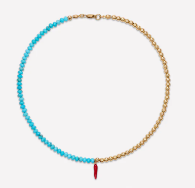 22 JEWELRY OLIVIA CHILLI NECKLACE 4MM SIZE 14MM