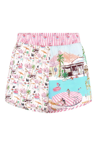 JRF SHORTS PINK FLAMINGO CLUB