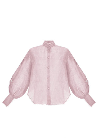 ATELIER HANDMADE EMBROIDERED SHIRT ROSA
