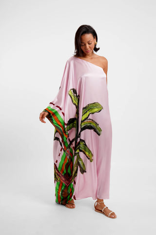 JRF ONE SHOULDER MAXI KIMONO DRESS KUMULAU