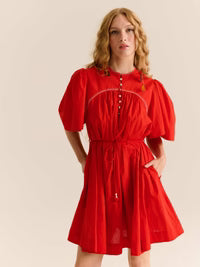 CAROLINA K KERRY DRESS RED