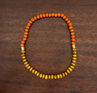BINIBECA DESIGN TERRACOTA TWO COLORED NECKLACE