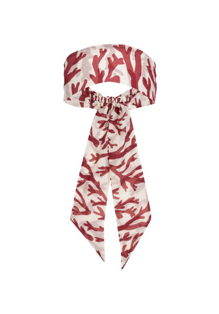 ALICIA SWIM MILLA HEADSCARF IN DEEP CORAL