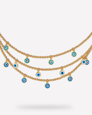 22 JEWELRY TINY RANIA NECKLACE 2MM TURQUOISE