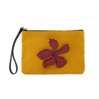 HEIMAT ATLANTICA BURGUNDY ORCHID WALLET L "The Grand Tour"