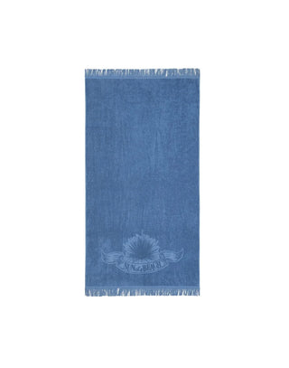 SUN OF A BEACH BLUE MONOCHROME BEACH TOWEL