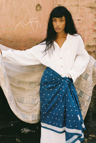 ENAGUAS BLUSA IBIZA BLANCA