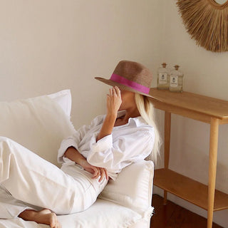 LASTELIER PORTOFINO HAT PINK