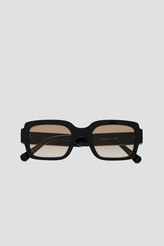MONOKEL APOLLO BLACK GREEN SOLID LENS SUNGLASSES