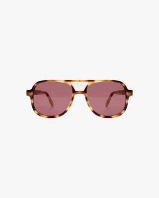 SESTINI GANZO UNDICI VINRO ROSSO LEOPARD SUNGLASSES
