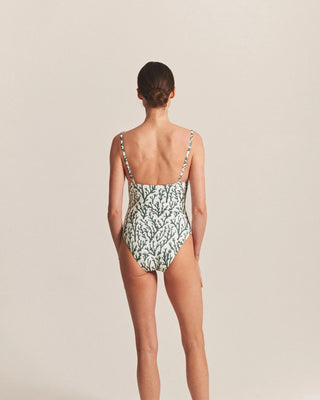 ALICIA SWIM VALERIA ONE-PIECE SWIMSUIT IN JUNGLE CORAL