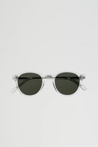 MONOKEL NELSON CRYSTAL GREEN SOLID LENS SUNGLASSES
