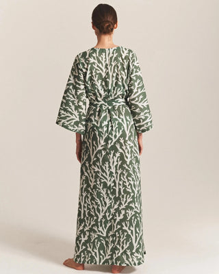 ALICIA SWIM LONG KIMONO COVER-UP IN JUNGLE CORAL