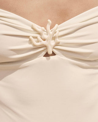 ALICIA SWIM CATHERINE ONE-PIECE SWIMSUIT IN SAND