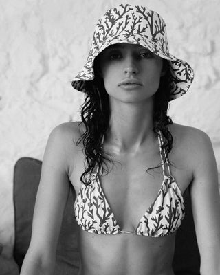 ALICIA SWIM EVA BIKINI TOP IN DEEP CORAL