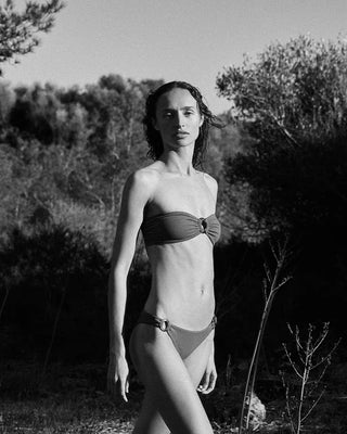 ALICIA SWIM LINDA COCO BIKINI BOTTOM IN DUSK WAFFLE