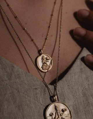 AMARE OMNIA TARA VERDE NECKLACE GOLD S