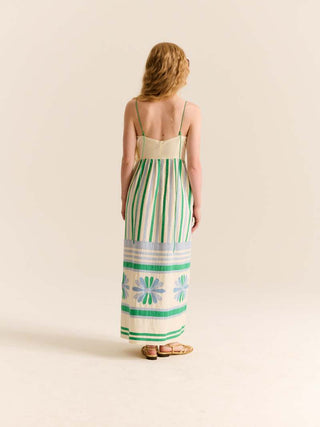 CAROLINA K AMELIA DRESS GARDENIA