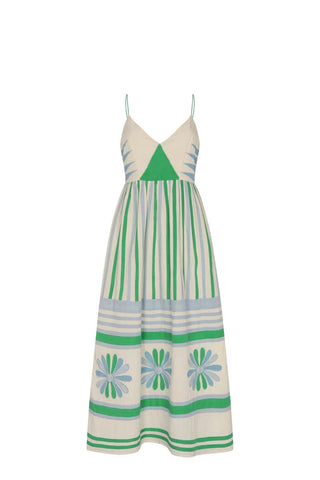 CAROLINA K AMELIA DRESS GARDENIA