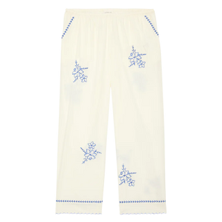 THE GREAT THE WEEKEND PANT W/ HANKY EMBROIDERY