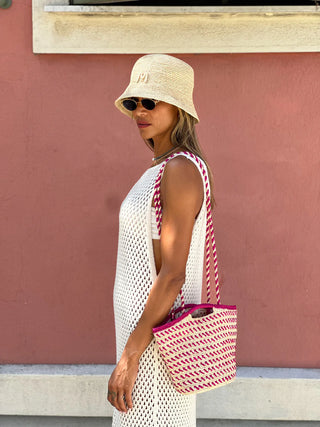 MARCELLE VOA RAFFIA BAG
