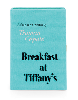 OLT BOOK CLUTCH BREAKFAST AT TIFFANY'S AQUAMARINE