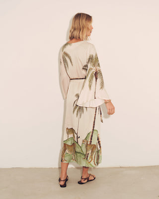 CAROLINA K LEE KAFTAN CHEETAH PALM