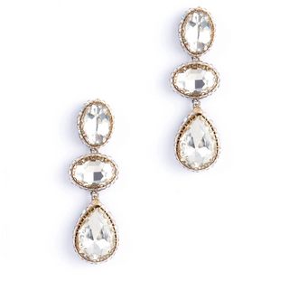 DEEPA GURNANI HADLEE EARRINGS SILVER
