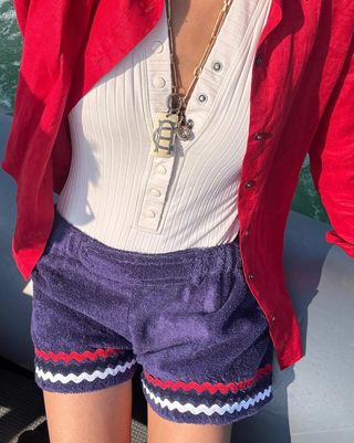 LA VESTE SALITRE BLUE SHORTS