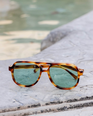 SESTINI GANZO UNDICI SUNGLASSES FORESTA/DARK TORTOISESHELL