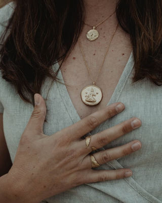 AMARE OMNIA TARA VERDE  NECKLACE GOLD L