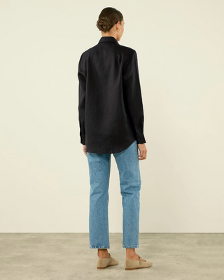 WNU THE BOYFRIEND LINEN BLACK