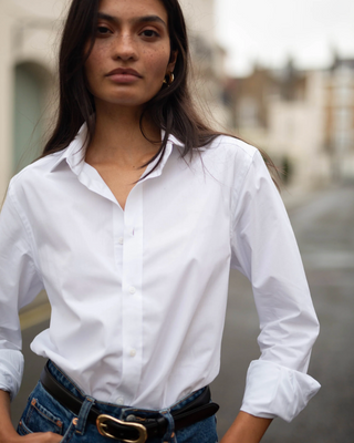 WNU THE BOYFRIEND FINE POPLIN WHITE