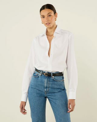 WNU THE BOYFRIEND FINE POPLIN WHITE