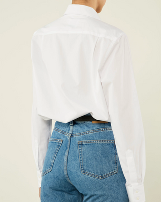 WNU THE BOYFRIEND FINE POPLIN WHITE