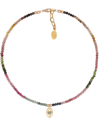 SAMANTHA TEA EYE OF MAGIC BEAD NECKLACE