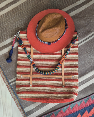 MY BOB OPTIMISTE BAG ORANGE STRIPES