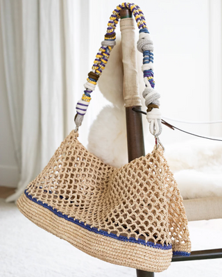 MY BOB COLIN BAG NATURAL INDIGO&BLUE