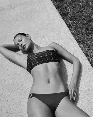 ALICIA SWIM LINDA COCO BIKINI BOTTOM IN COQUILLAGE