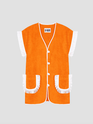 LA VESTE PITAYA TOWEL DRESS ORANGE
