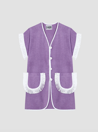LA VESTE PITAYA TOWEL DRESS PURPLE