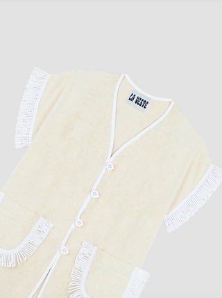 LA VESTE PITAYA TOWEL DRESS MARFIL