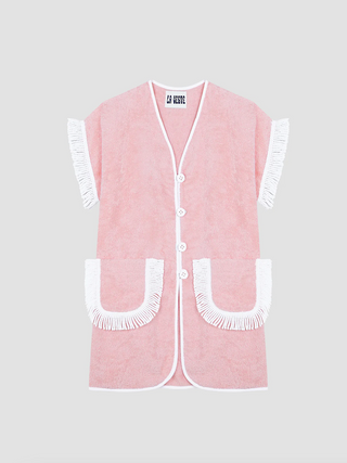 LA VESTE PITAYA TOWEL DRESS PINK