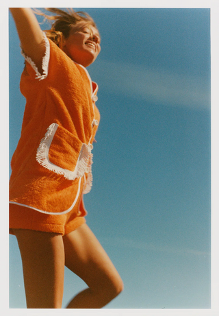 LA VESTE PITAYA TOWEL DRESS ORANGE