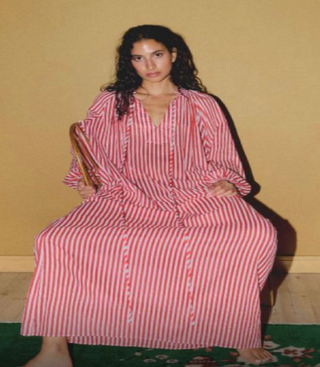 JAUNE TOPKAPI DRESS RED