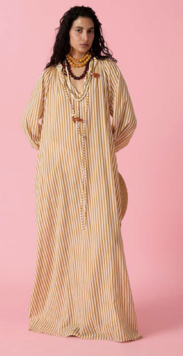 JAUNE TOPKAPI DRESS YELLOW