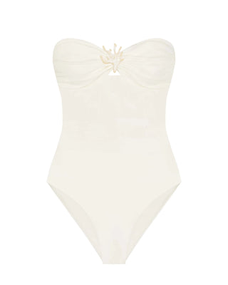 Catherine One-Piece Swimsuit In Sand By Alicia Swim